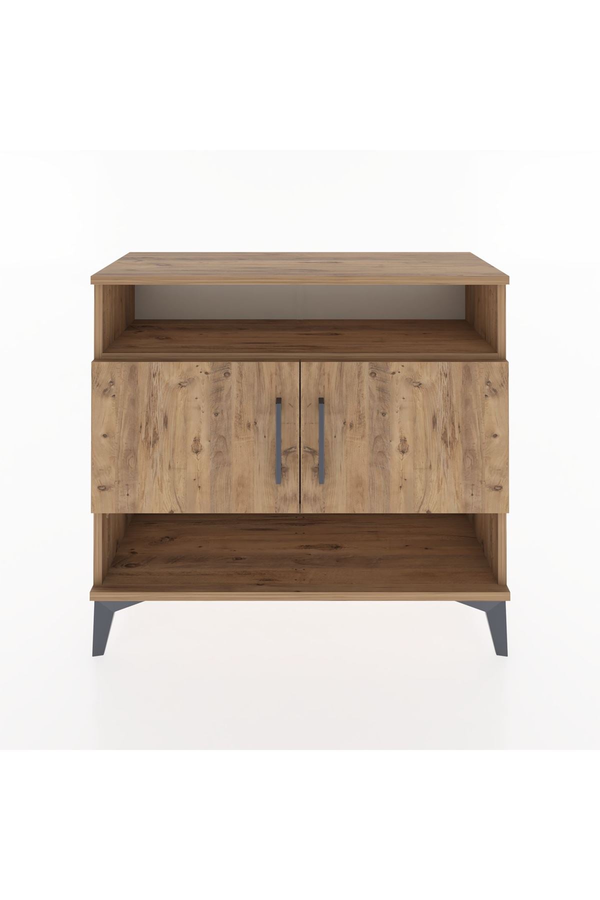 Arges Şifonyer 3 Raflı 2 Kapaklı 88x30x80 Çam-Çam