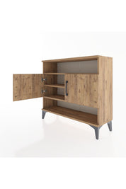 Arges Şifonyer 3 Raflı 2 Kapaklı 88x30x80 Çam-Çam