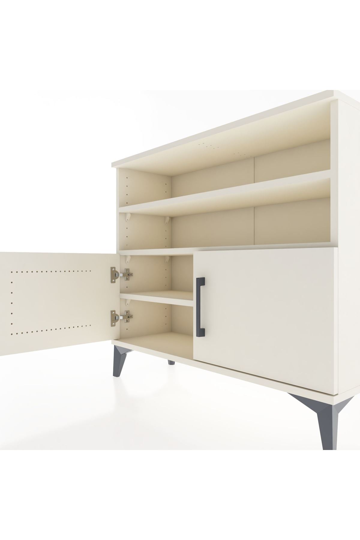 Arges Şifonyer 3 Raflı 2 Kapaklı 88x30x80 Aytaşı-Aytaşı