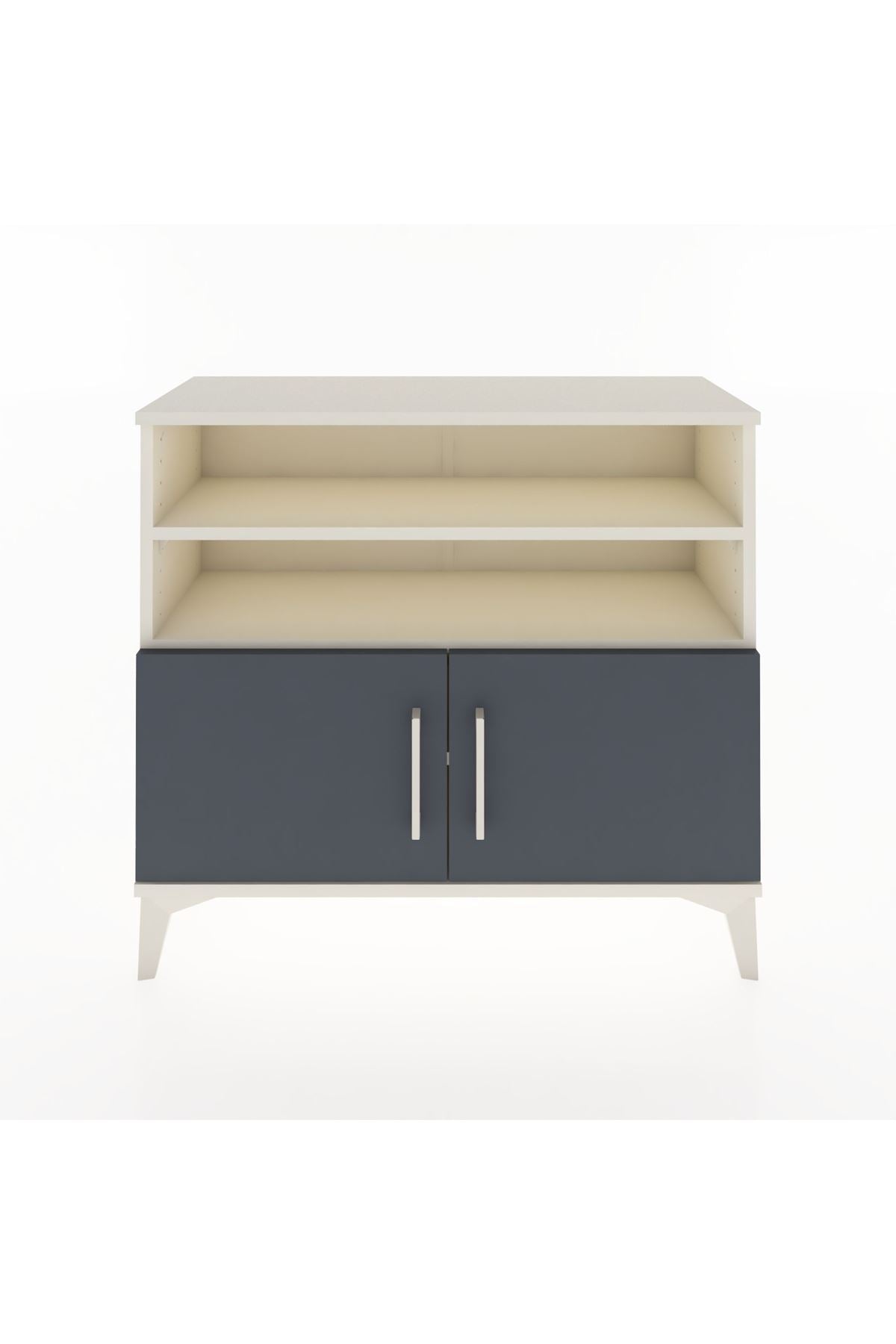 Arges Şifonyer 3 Raflı 2 Kapaklı 88x30x80 Aytaşı-Antrasit