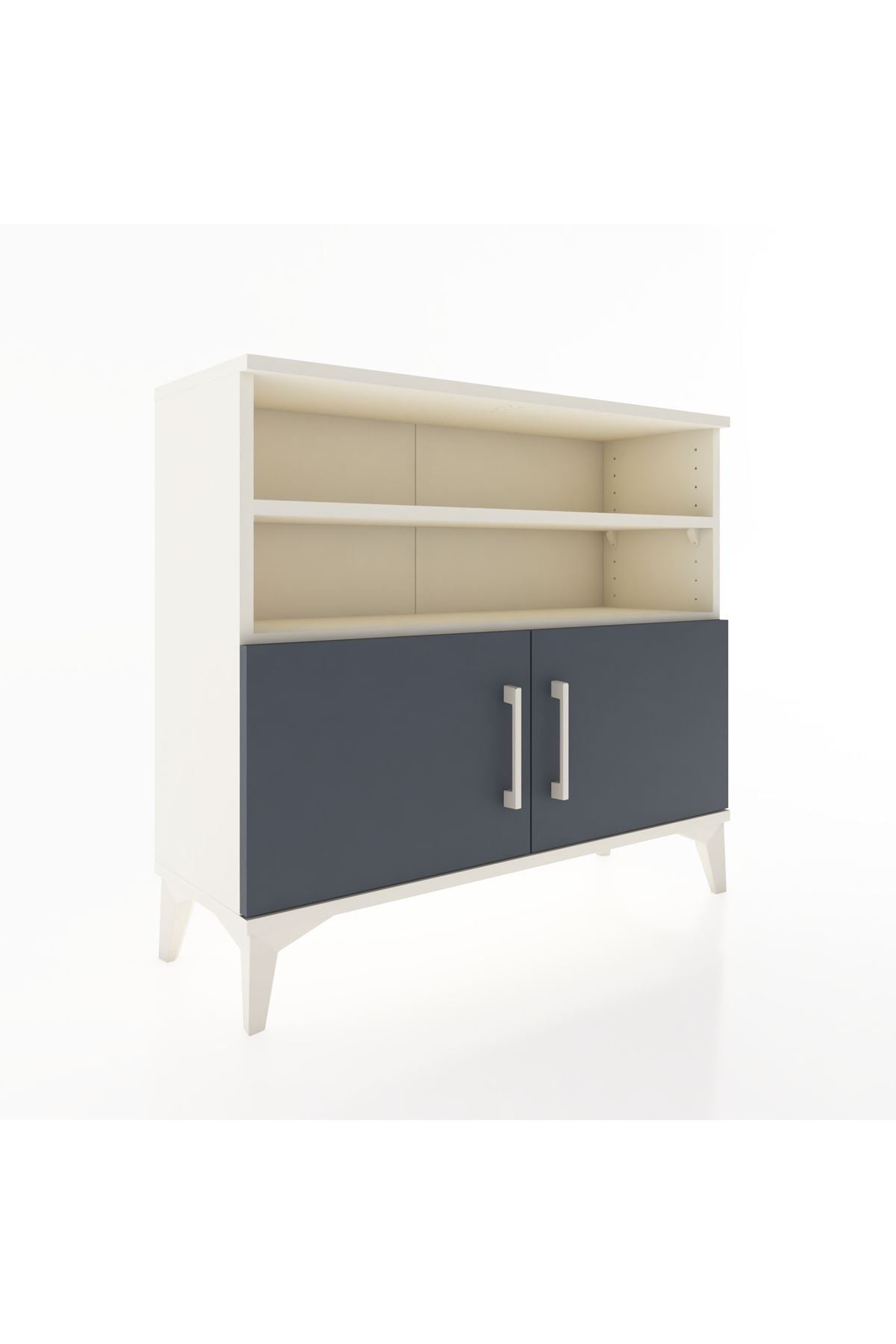 Arges Şifonyer 3 Raflı 2 Kapaklı 88x30x80 Aytaşı-Antrasit