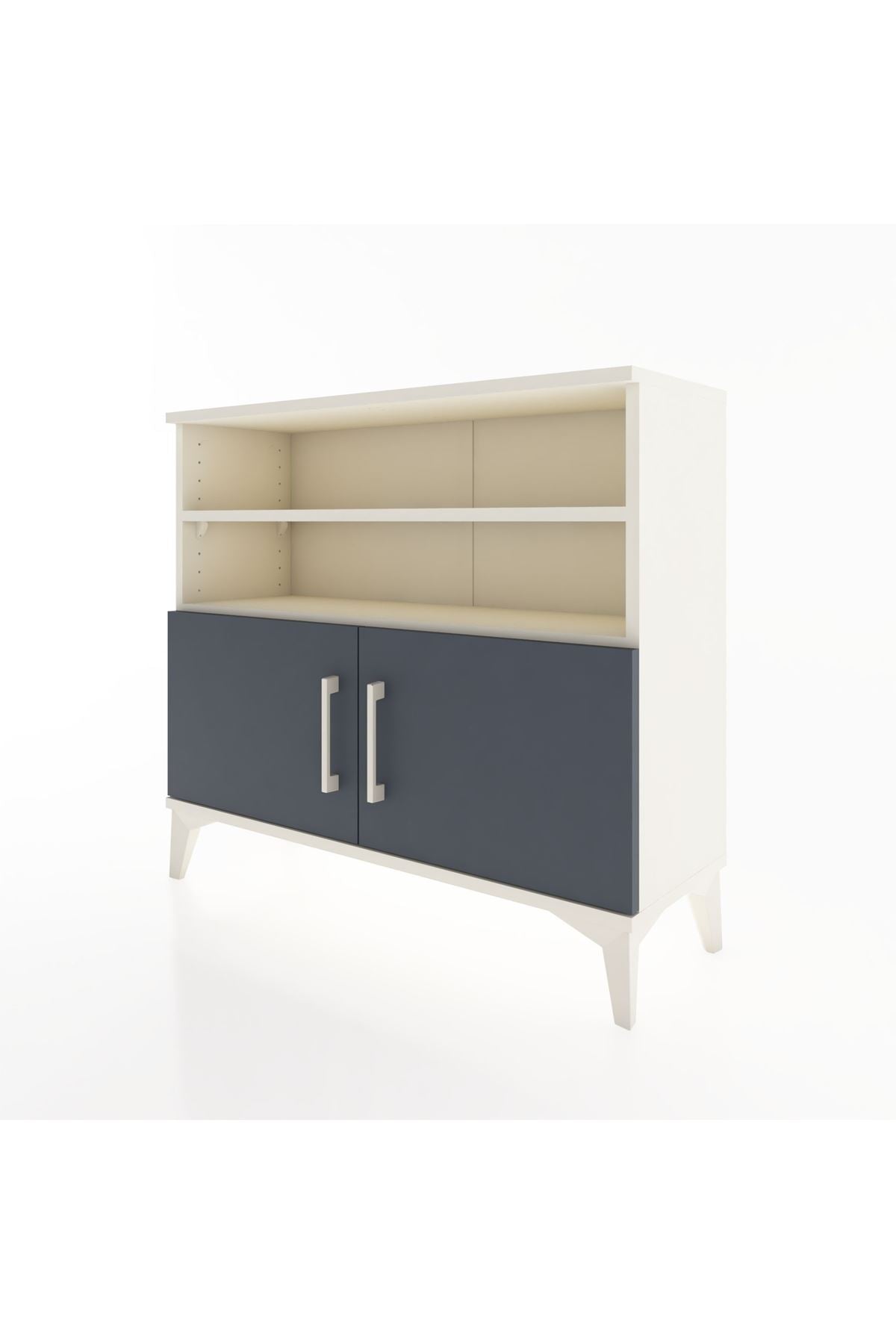 Arges Şifonyer 3 Raflı 2 Kapaklı 88x30x80 Aytaşı-Antrasit