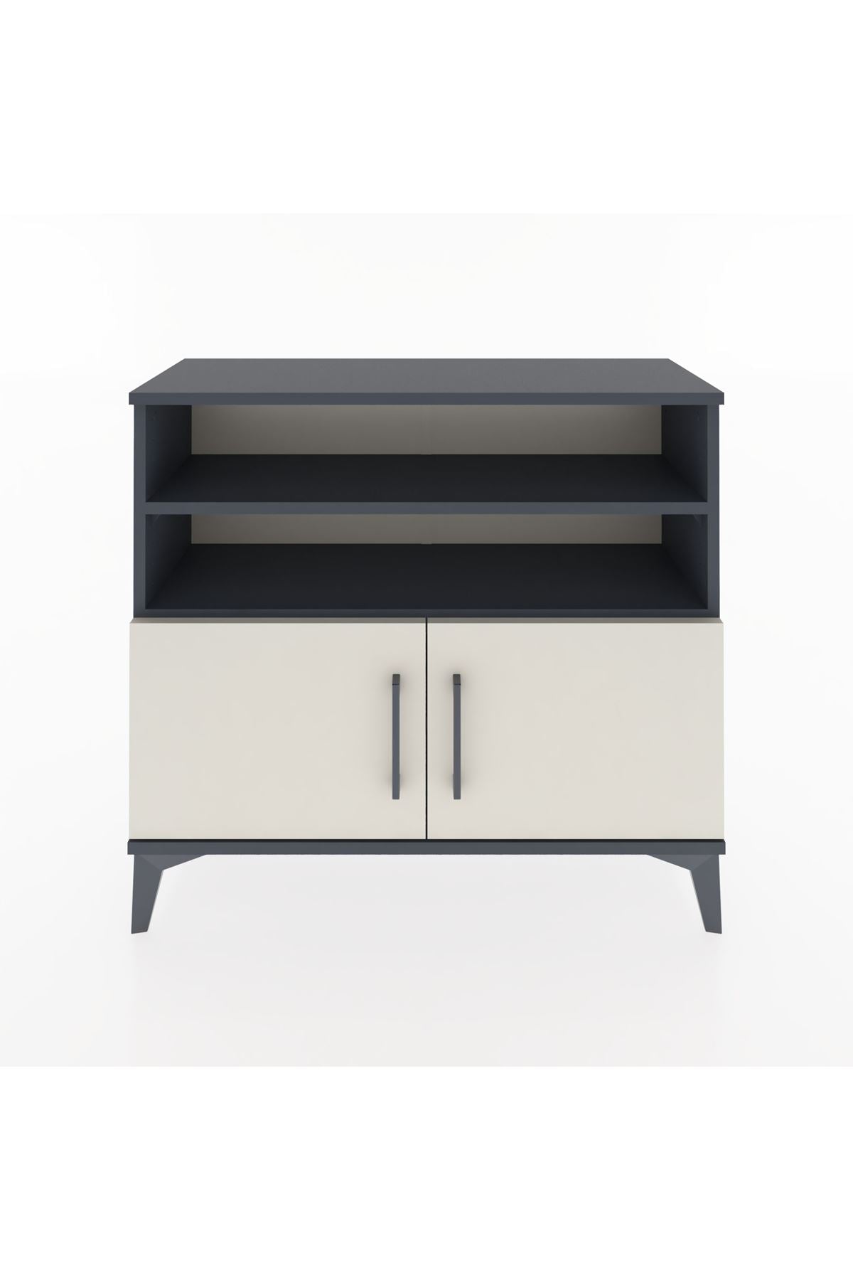 Arges Şifonyer 3 Raflı 2 Kapaklı 88x30x80 Antrasit-Aytaşı