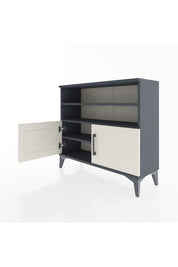 Arges Şifonyer 3 Raflı 2 Kapaklı 88x30x80 Antrasit-Aytaşı