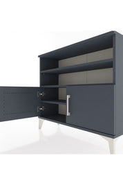 Arges Şifonyer 3 Raflı 2 Kapaklı 88x30x80 Antrasit-Antrasit