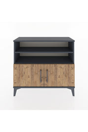 Arges Şifonyer 3 Raflı 2 Kapaklı 88x30x80 Antrasit-Çam