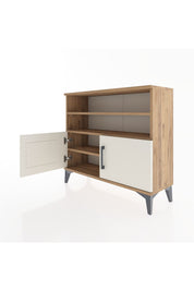 Arges Şifonyer 3 Raflı 2 Kapaklı 88x30x80 Çam-Aytaşı