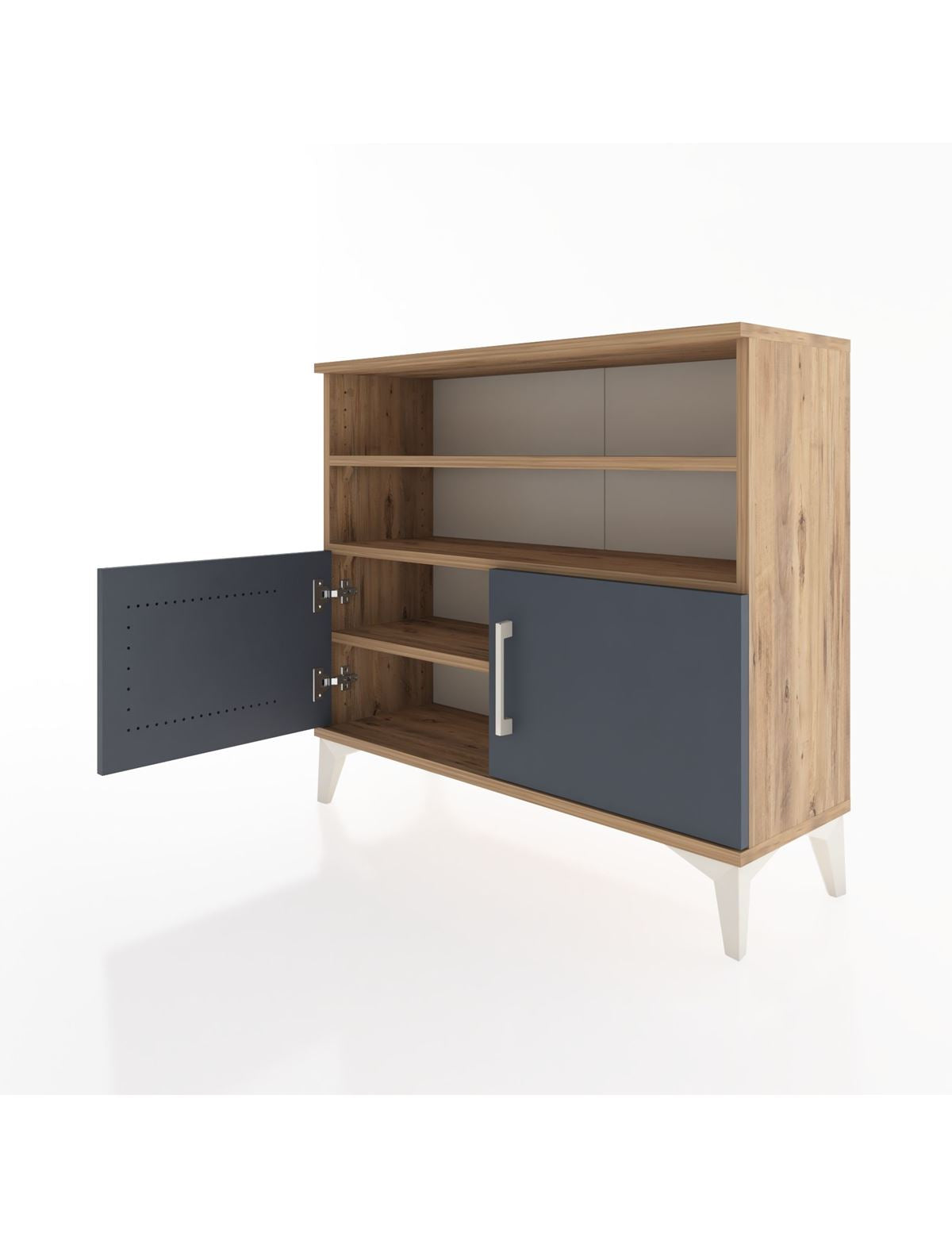 Arges Şifonyer 3 Raflı 2 Kapaklı 88x30x80 - S03M031V8A