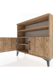 Arges Şifonyer 3 Raflı 2 Kapaklı 88x30x80 Çam-Çam