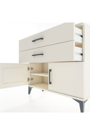 Arges Şifonyer Tek Raflı 2 Çekmeceli 2 Kapaklı 88x30x80 Aytaşı-Aytaşı