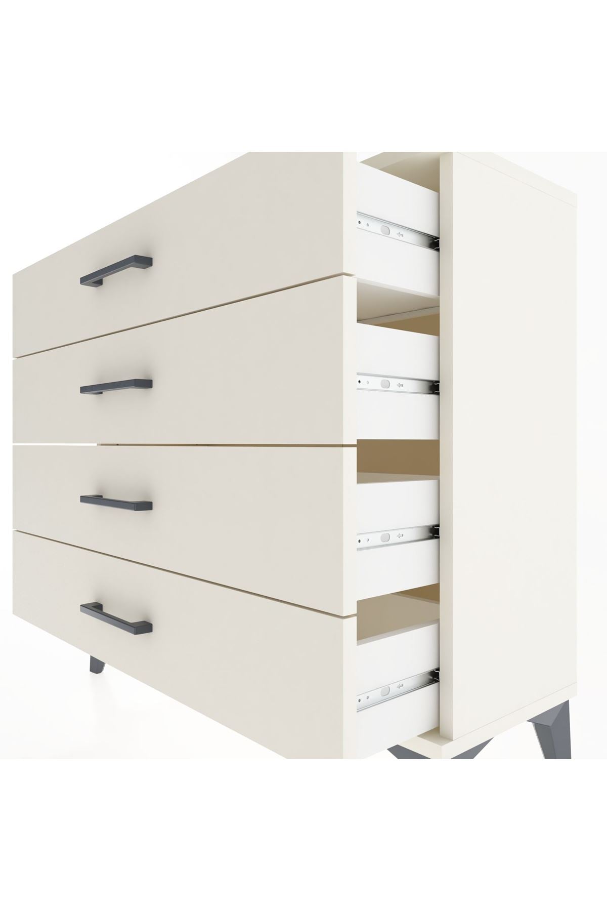 Arges Şifonyer 4 Çekmeceli 88x30x80 Aytaşı-Aytaşı