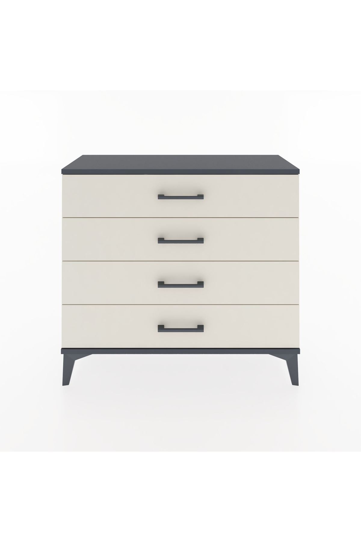 Arges Şifonyer 4 Çekmeceli 88x30x80 Antrasit-Aytaşı