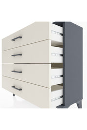 Arges Şifonyer 4 Çekmeceli 88x30x80 Antrasit-Aytaşı