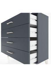 Arges Şifonyer 4 Çekmeceli 88x30x80 Antrasit-Antrasit