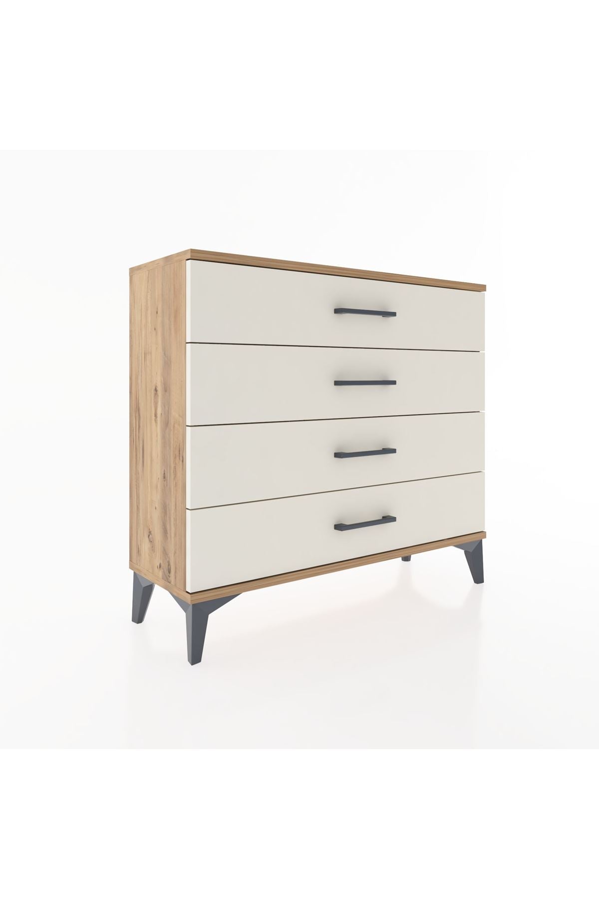 Arges Şifonyer 4 Çekmeceli 88x30x80 Çam-Aytaşı