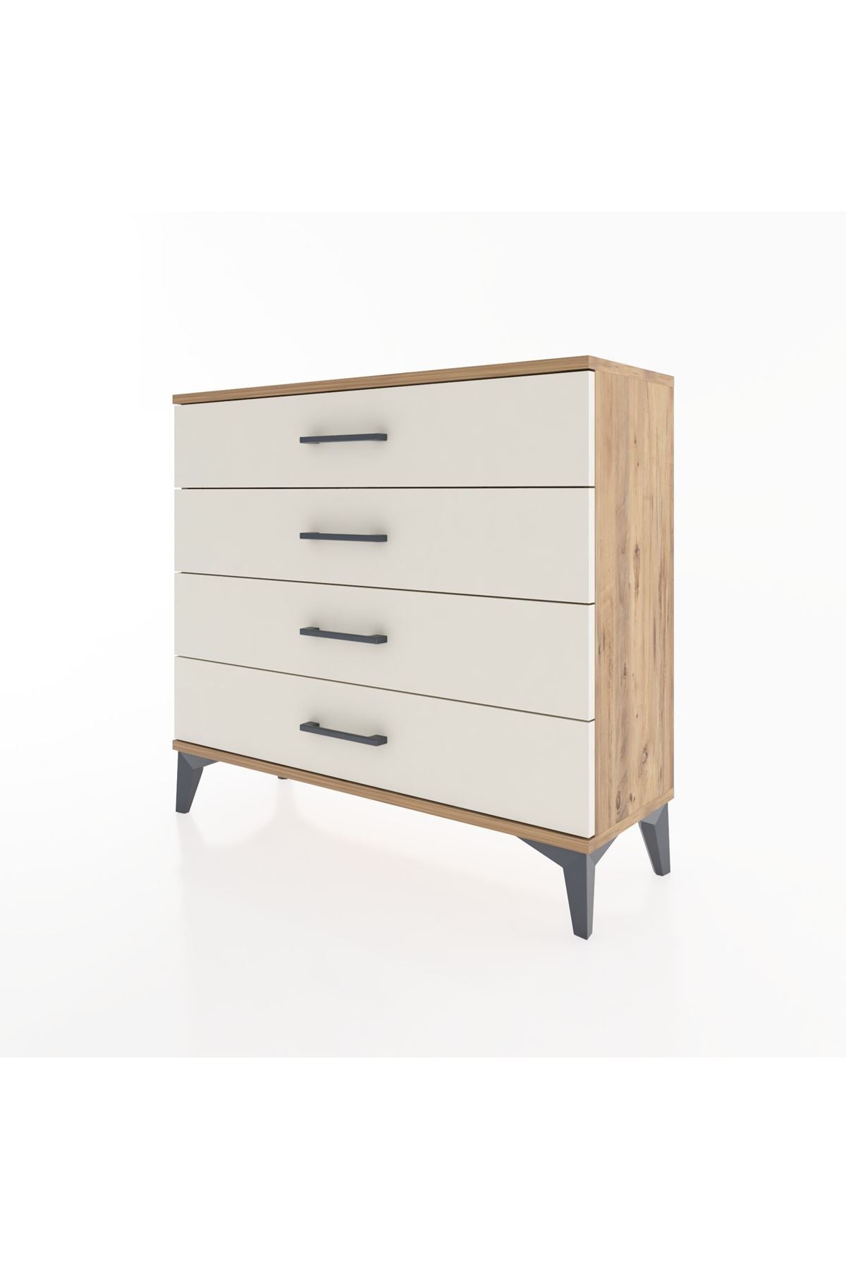 Arges Şifonyer 4 Çekmeceli 88x30x80 Çam-Aytaşı