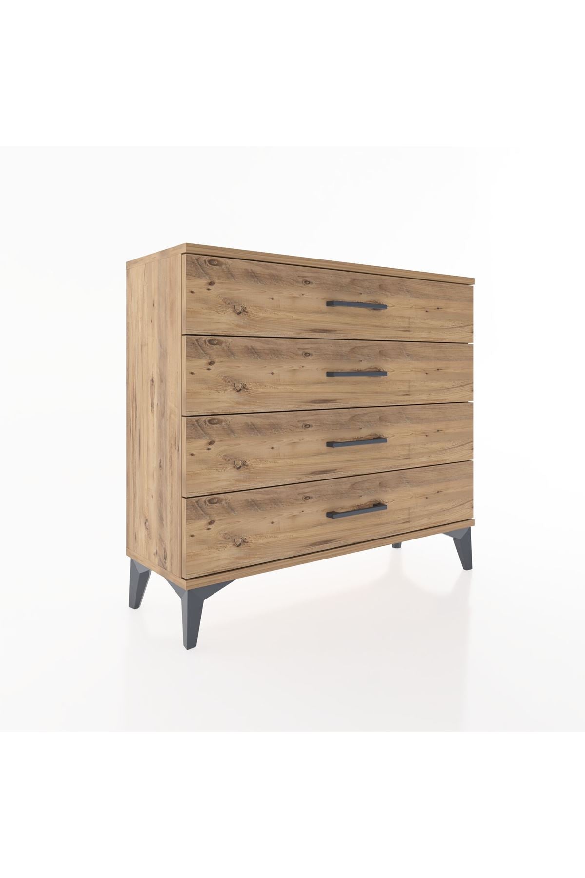 Arges Şifonyer 4 Çekmeceli 88x30x80 Çam-Çam