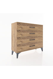 Arges Şifonyer 4 Çekmeceli 88x30x80 Çam-Çam