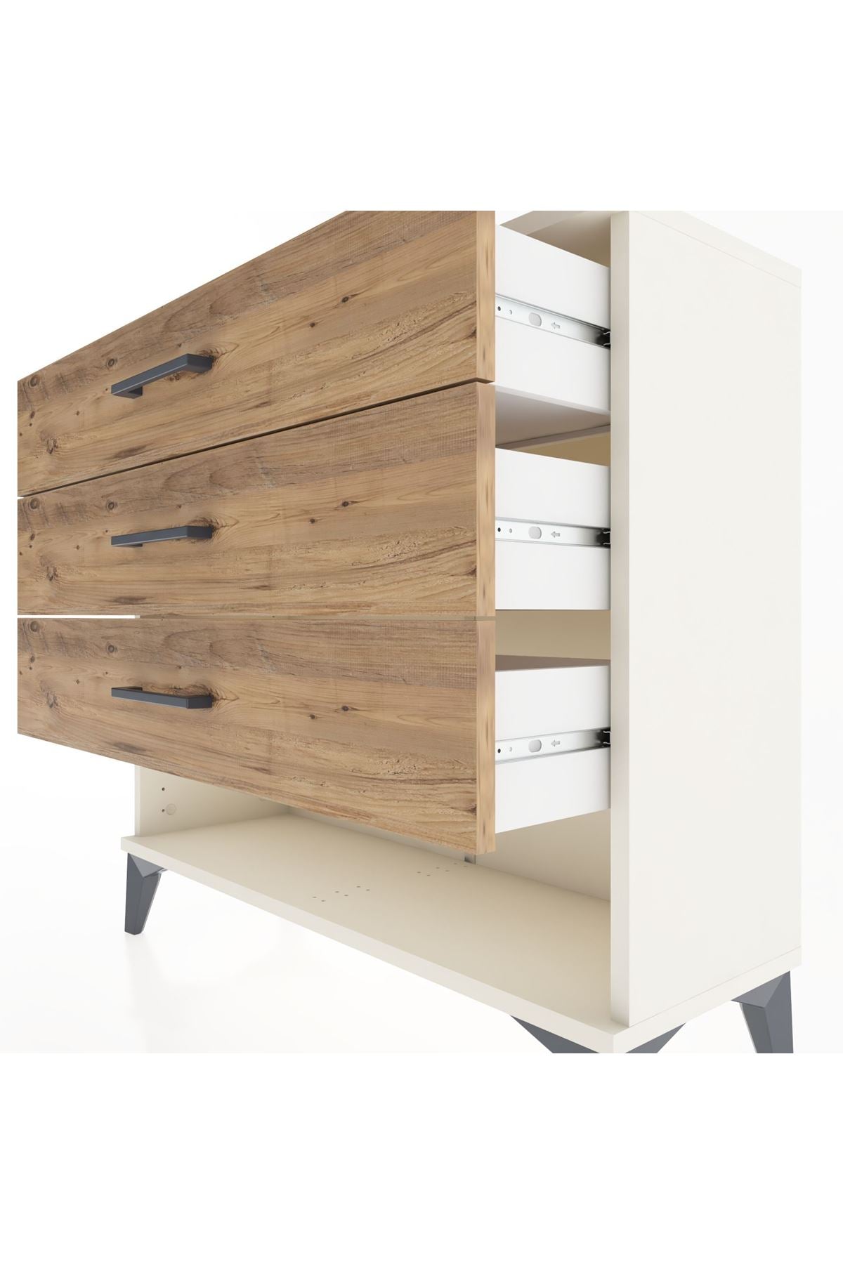 Arges Şifonyer 3 Çekmeceli 88x30x80 Aytaşı-Çam