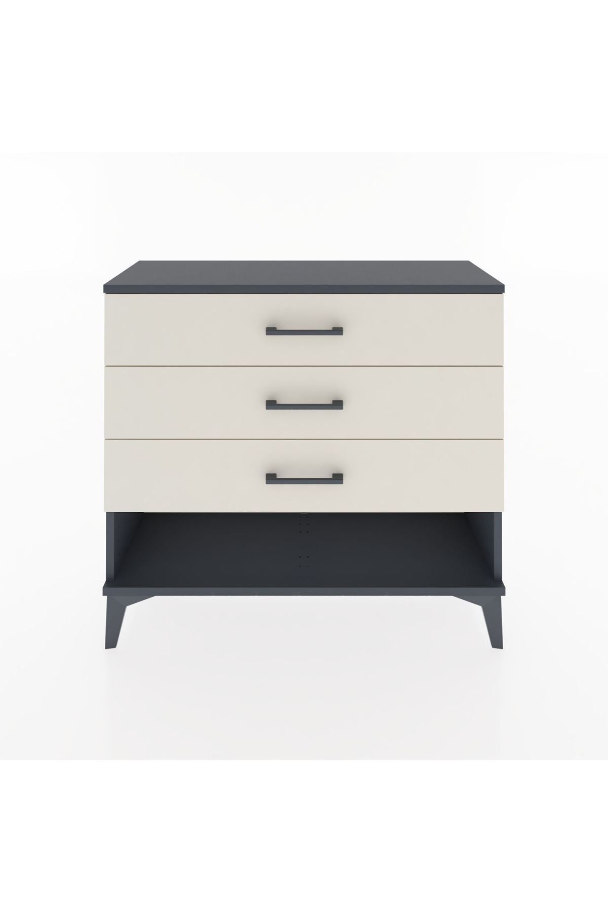 Arges Şifonyer 3 Çekmeceli 88x30x80 Antrasit-Aytaşı