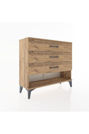 Arges Şifonyer 3 Çekmeceli 88x30x80 Çam-Çam