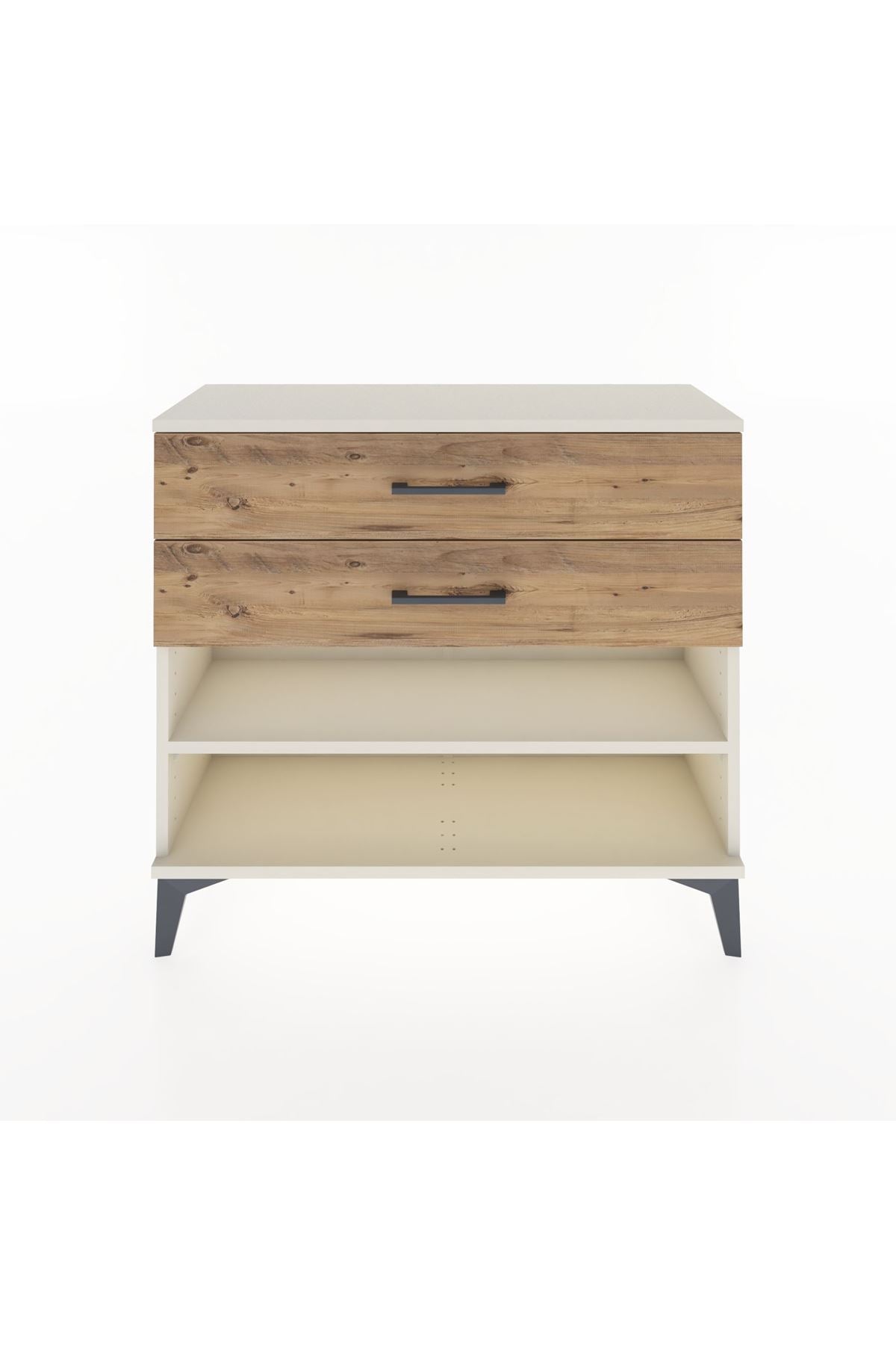 Arges Şifonyer Tek Raflı 2 Çekmeceli 88x30x80 Aytaşı-Çam