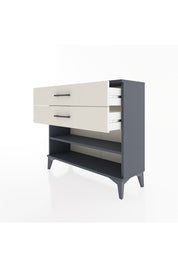 Arges Şifonyer Tek Raflı 2 Çekmeceli 88x30x80 Antrasit-Aytaşı