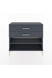 Arges Şifonyer Tek Raflı 2 Çekmeceli 88x30x80 Antrasit-Antrasit