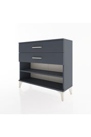 Arges Şifonyer Tek Raflı 2 Çekmeceli 88x30x80 Antrasit-Antrasit