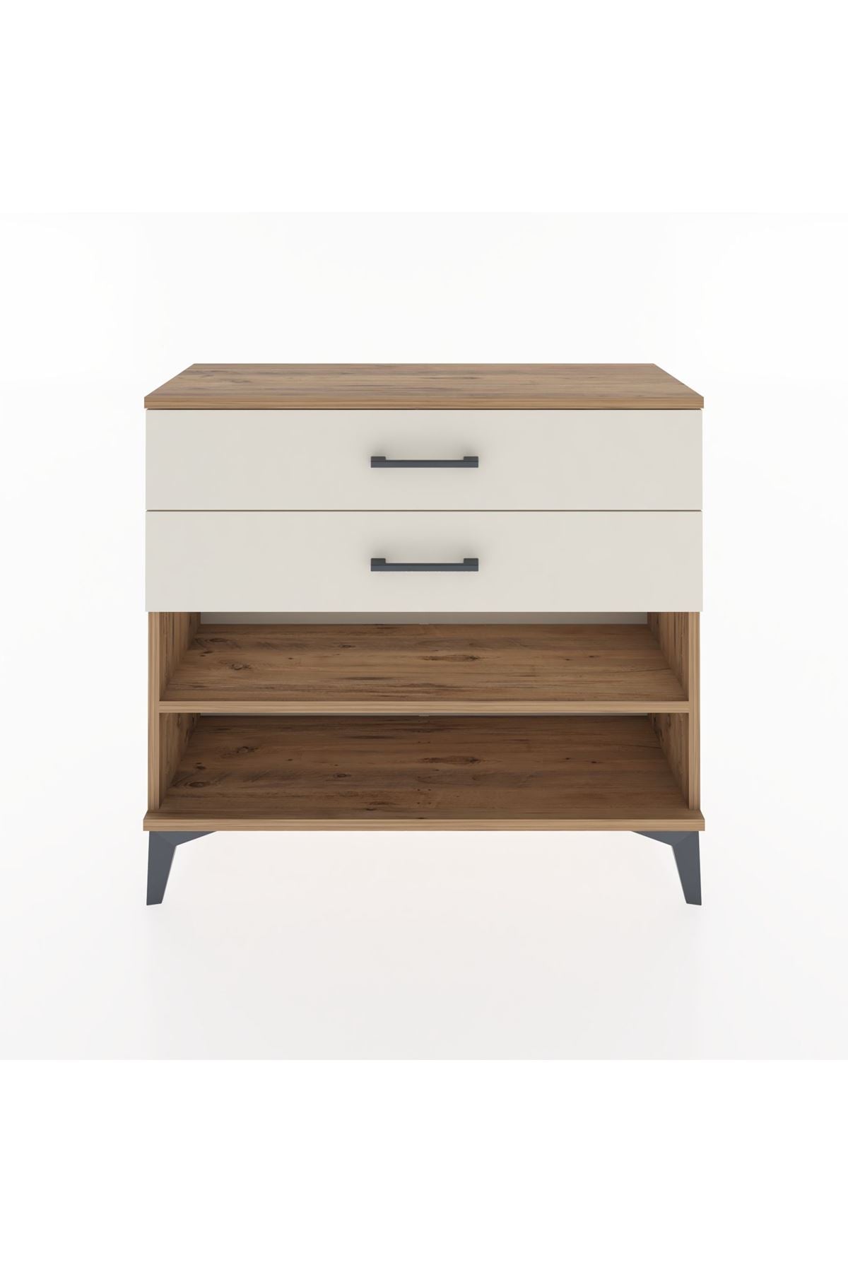 Arges Şifonyer Tek Raflı 2 Çekmeceli 88x30x80 Çam-Aytaşı