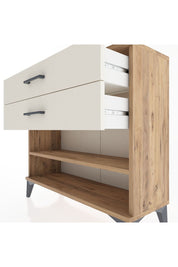 Arges Şifonyer Tek Raflı 2 Çekmeceli 88x30x80 Çam-Aytaşı