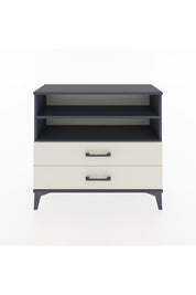 Arges Şifonyer 2 Raflı 2 Çekmeceli 88x30x80 Antrasit-Aytaşı