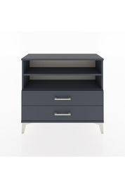 Arges Şifonyer 2 Raflı 2 Çekmeceli 88x30x80 Antrasit-Antrasit