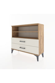 Arges Şifonyer 2 Raflı 2 Çekmeceli 88x30x80 Çam-Aytaşı
