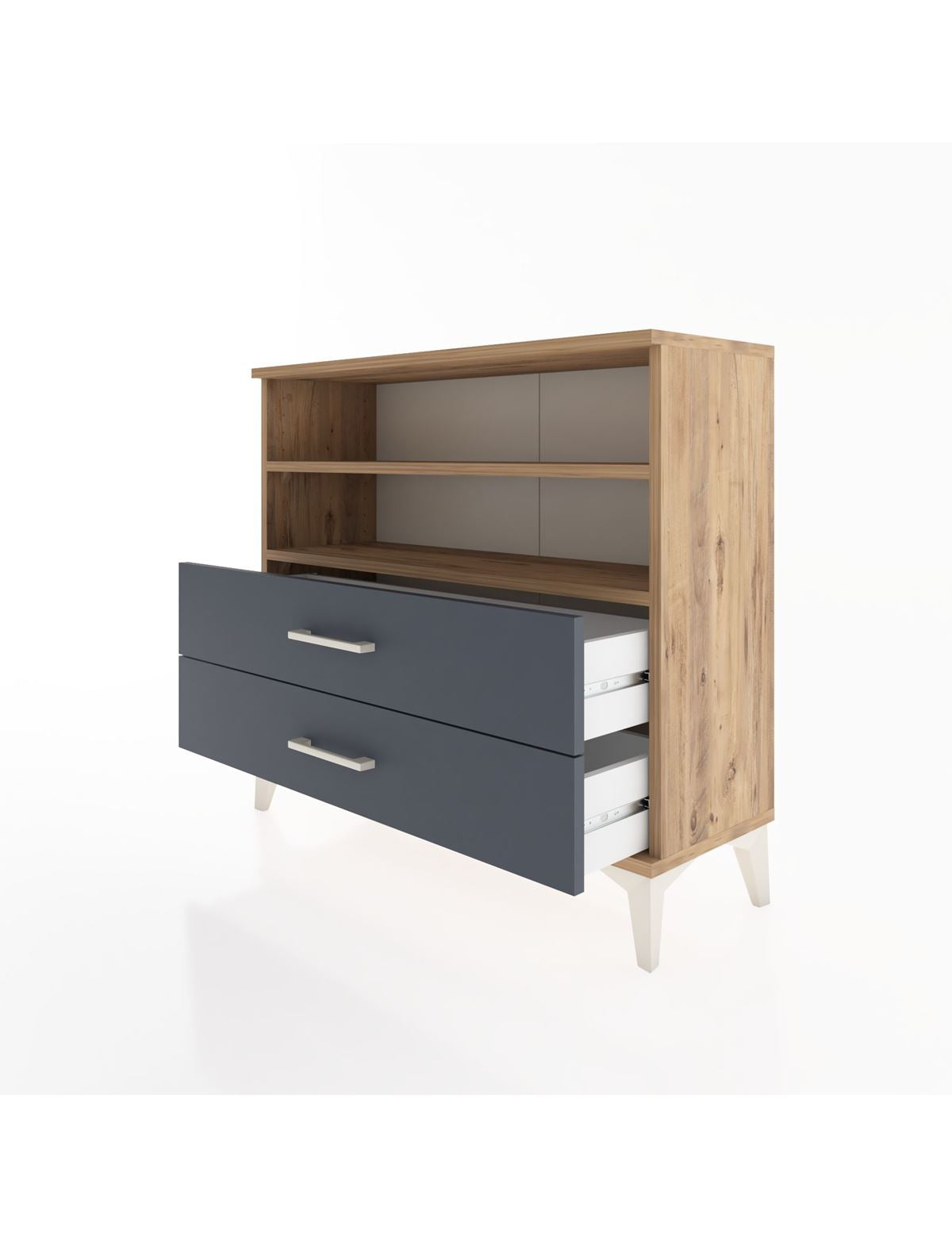 Arges Şifonyer 2 Raflı 2 Çekmeceli 88x30x80 - S03M004V8A