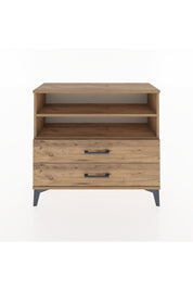 Arges Şifonyer 2 Raflı 2 Çekmeceli 88x30x80 Çam-Çam