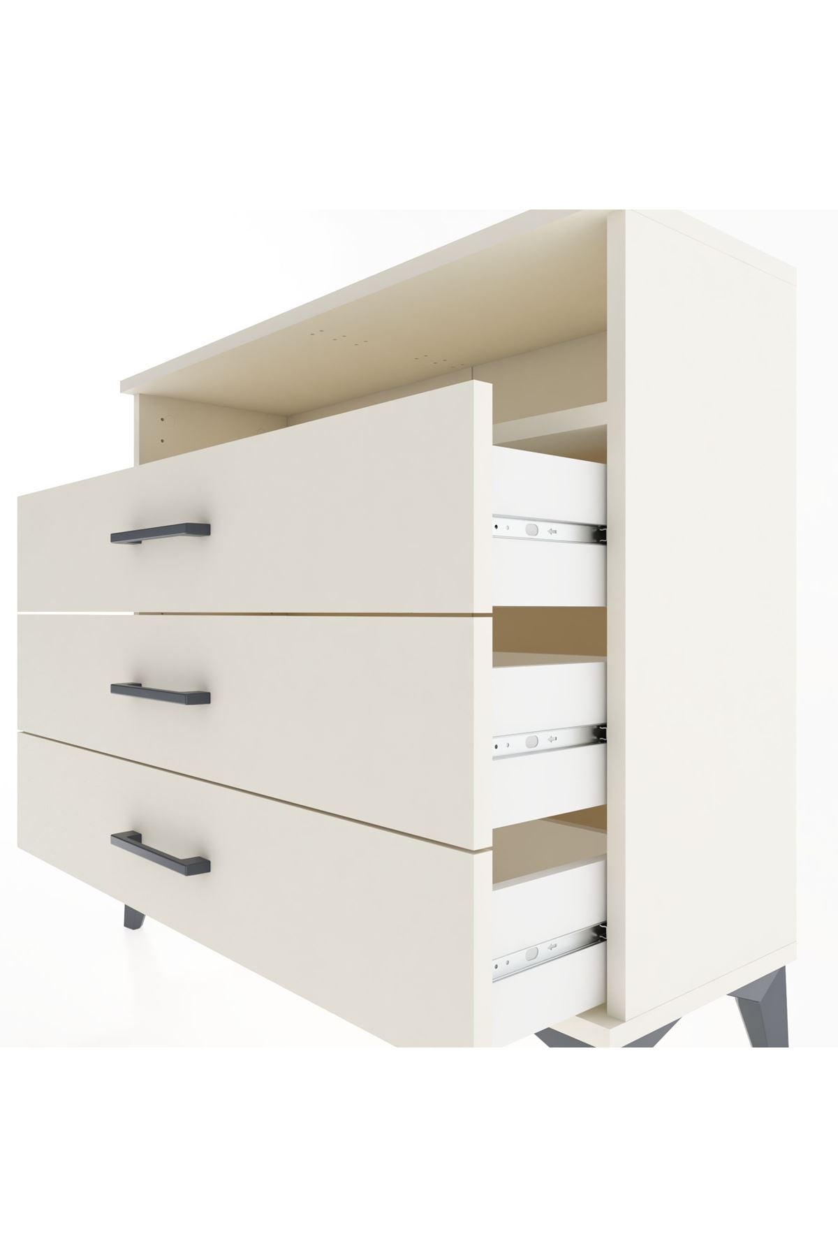 Arges Şifonyer Tek Raflı 3 Çekmeceli 88x30x80 Aytaşı-Aytaşı