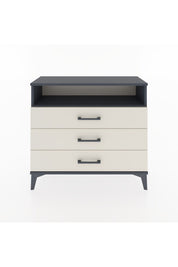 Arges Şifonyer Tek Raflı 3 Çekmeceli 88x30x80 Antrasit-Aytaşı