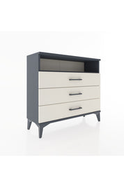 Arges Şifonyer Tek Raflı 3 Çekmeceli 88x30x80 Antrasit-Aytaşı