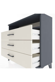 Arges Şifonyer Tek Raflı 3 Çekmeceli 88x30x80 Antrasit-Aytaşı