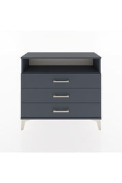 Arges Şifonyer Tek Raflı 3 Çekmeceli 88x30x80 Antrasit-Antrasit