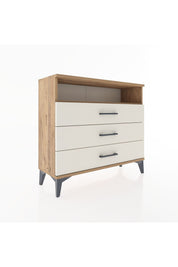 Arges Şifonyer Tek Raflı 3 Çekmeceli 88x30x80 Çam-Aytaşı