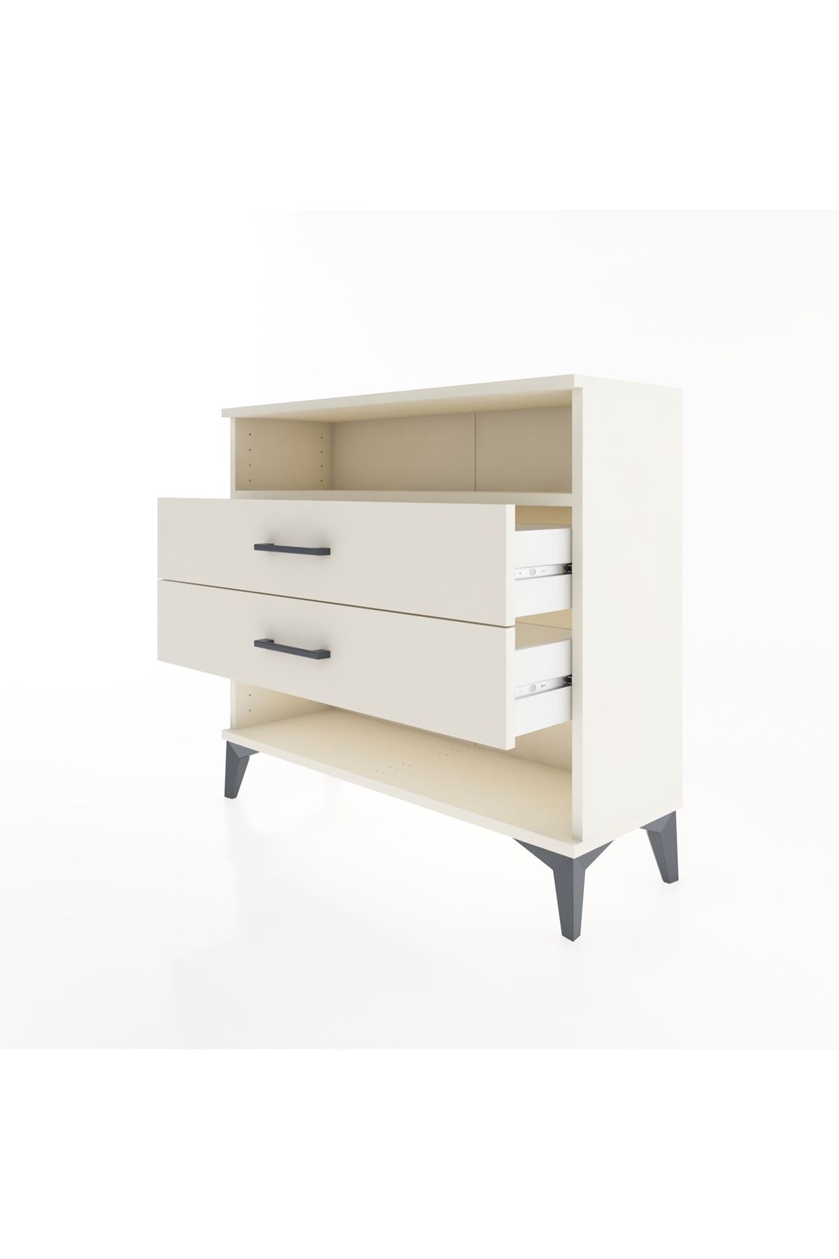 Arges Şifonyer Tek Raflı 2 Çekmeceli 88x30x80 Aytaşı-Aytaşı