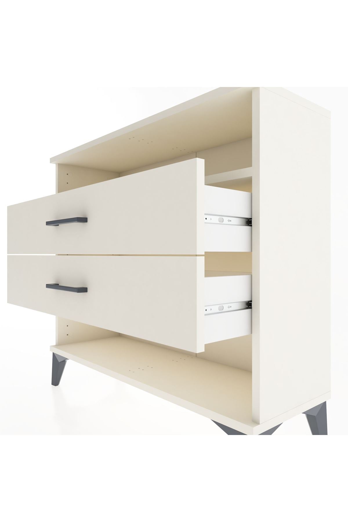 Arges Şifonyer Tek Raflı 2 Çekmeceli 88x30x80 Aytaşı-Aytaşı