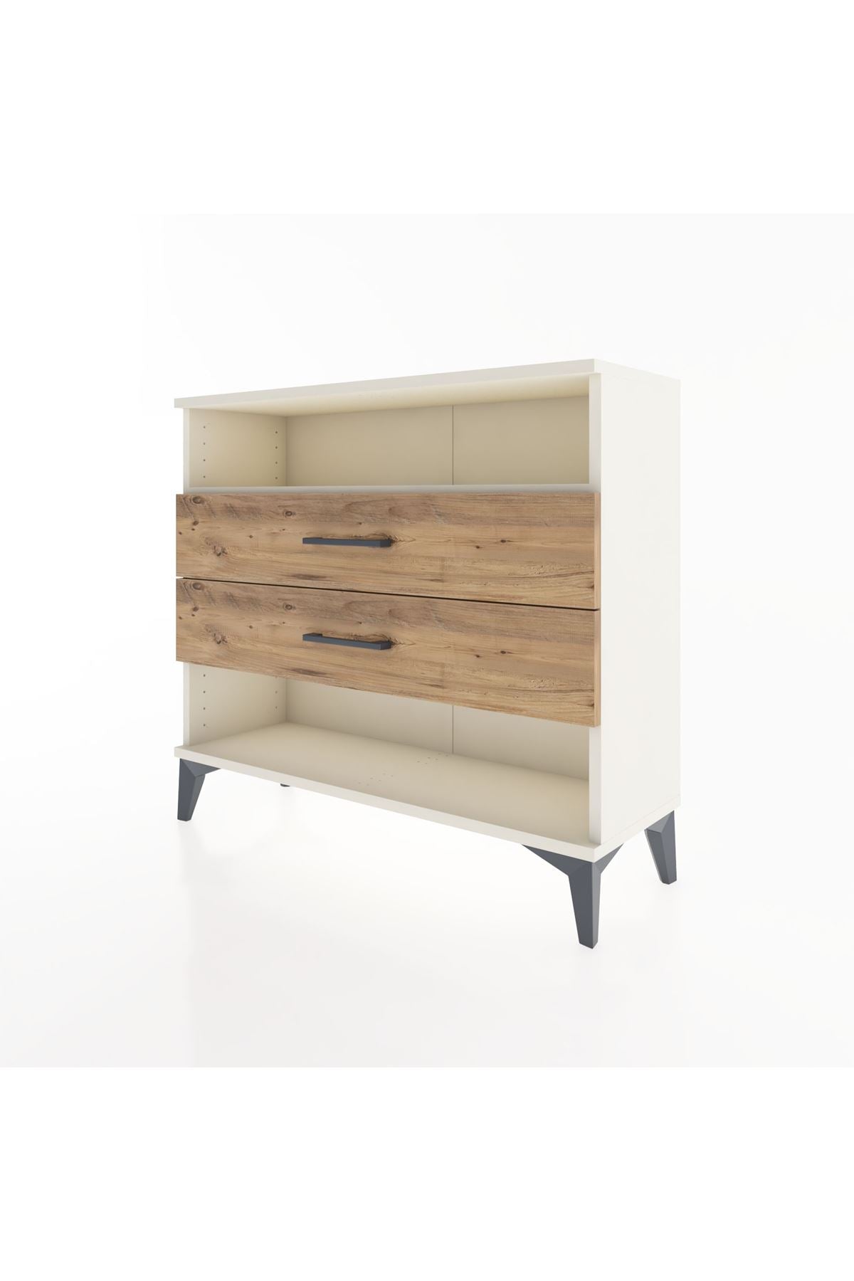 Arges Şifonyer Tek Raflı 2 Çekmeceli 88x30x80 Aytaşı-Çam