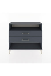 Arges Şifonyer Tek Raflı 2 Çekmeceli 88x30x80 Antrasit-Antrasit