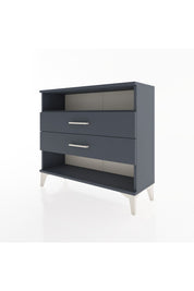 Arges Şifonyer Tek Raflı 2 Çekmeceli 88x30x80 Antrasit-Antrasit