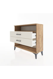 Arges Şifonyer Tek Raflı 2 Çekmeceli 88x30x80 Çam-Aytaşı