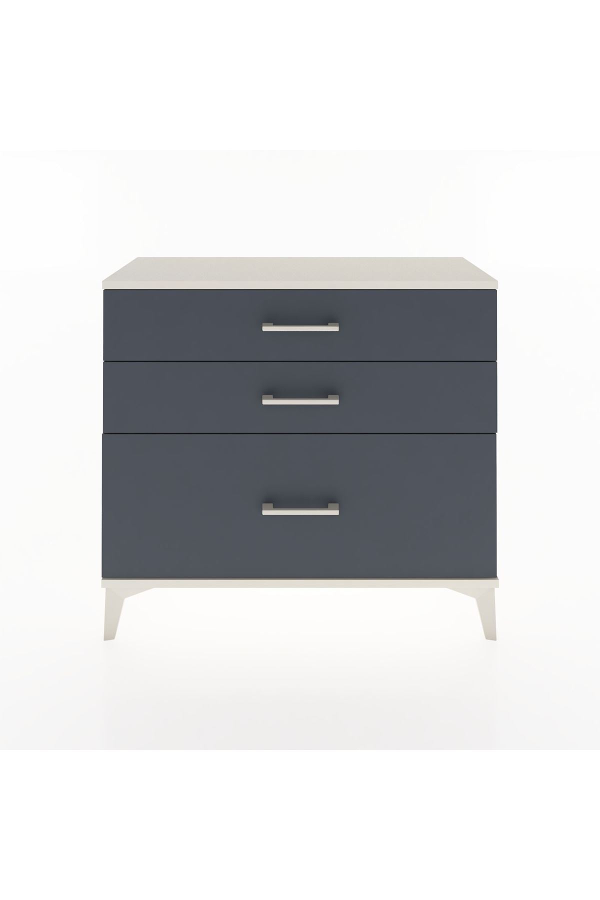 Arges Şifonyer 3 Çekmeceli 88x30x80 Aytaşı-Antrasit