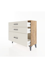 Arges Şifonyer 3 Çekmeceli 88x30x80 Çam-Aytaşı